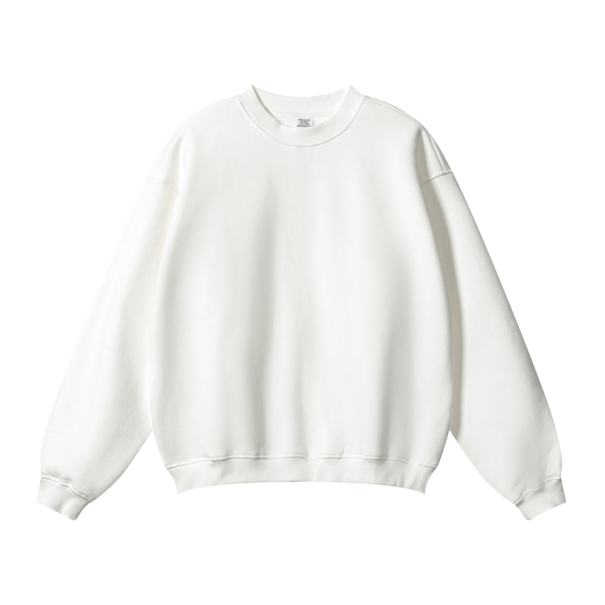 Solid French Terry Oversized Sweatshirt-INNBLAC Fashion Apparel
