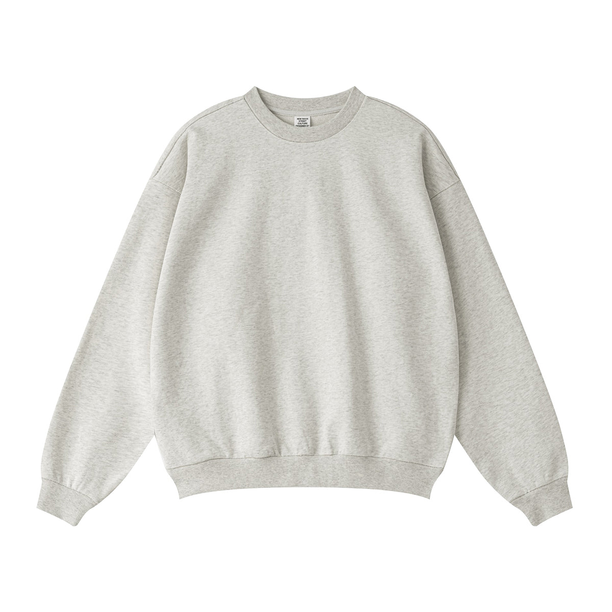 Solid Crew Neck Comfort Sweatshirt-INNBLAC Fashion Apparel