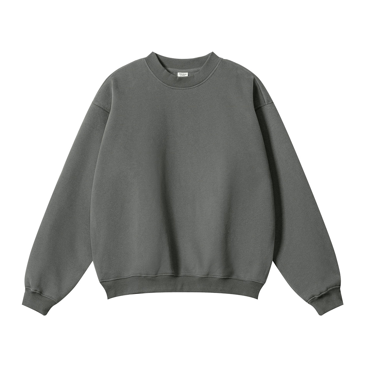 Solid French Terry Oversized Sweatshirt-INNBLAC Fashion Apparel