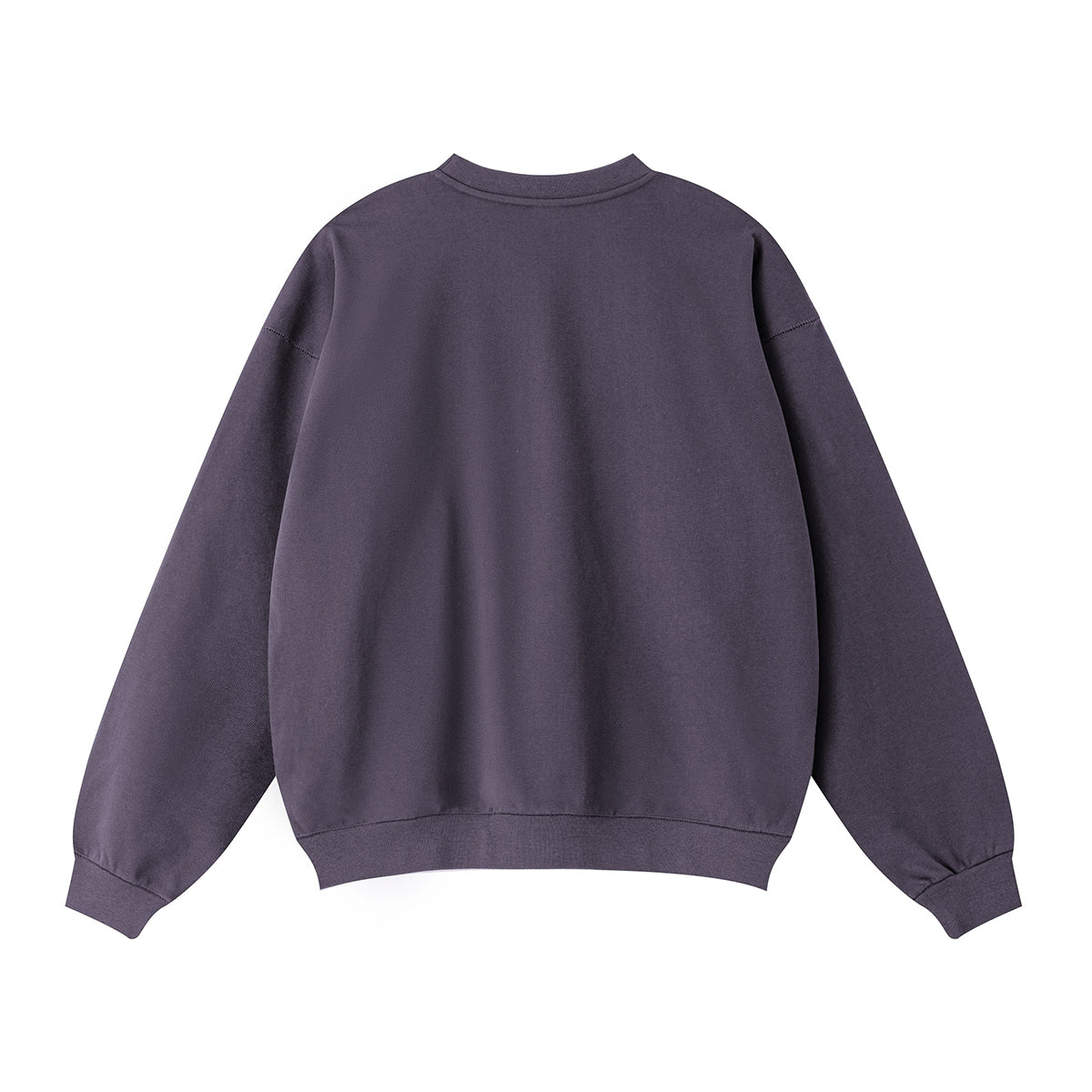Solid Crew Neck Comfort Sweatshirt-INNBLAC Fashion Apparel