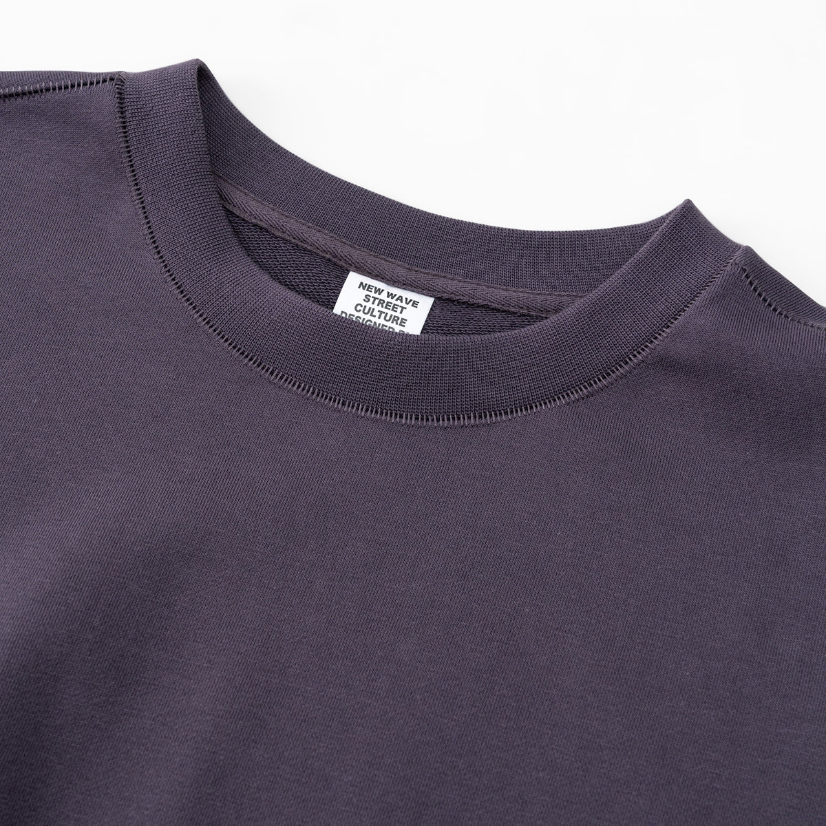 Solid Crew Neck Comfort Sweatshirt-INNBLAC Fashion Apparel
