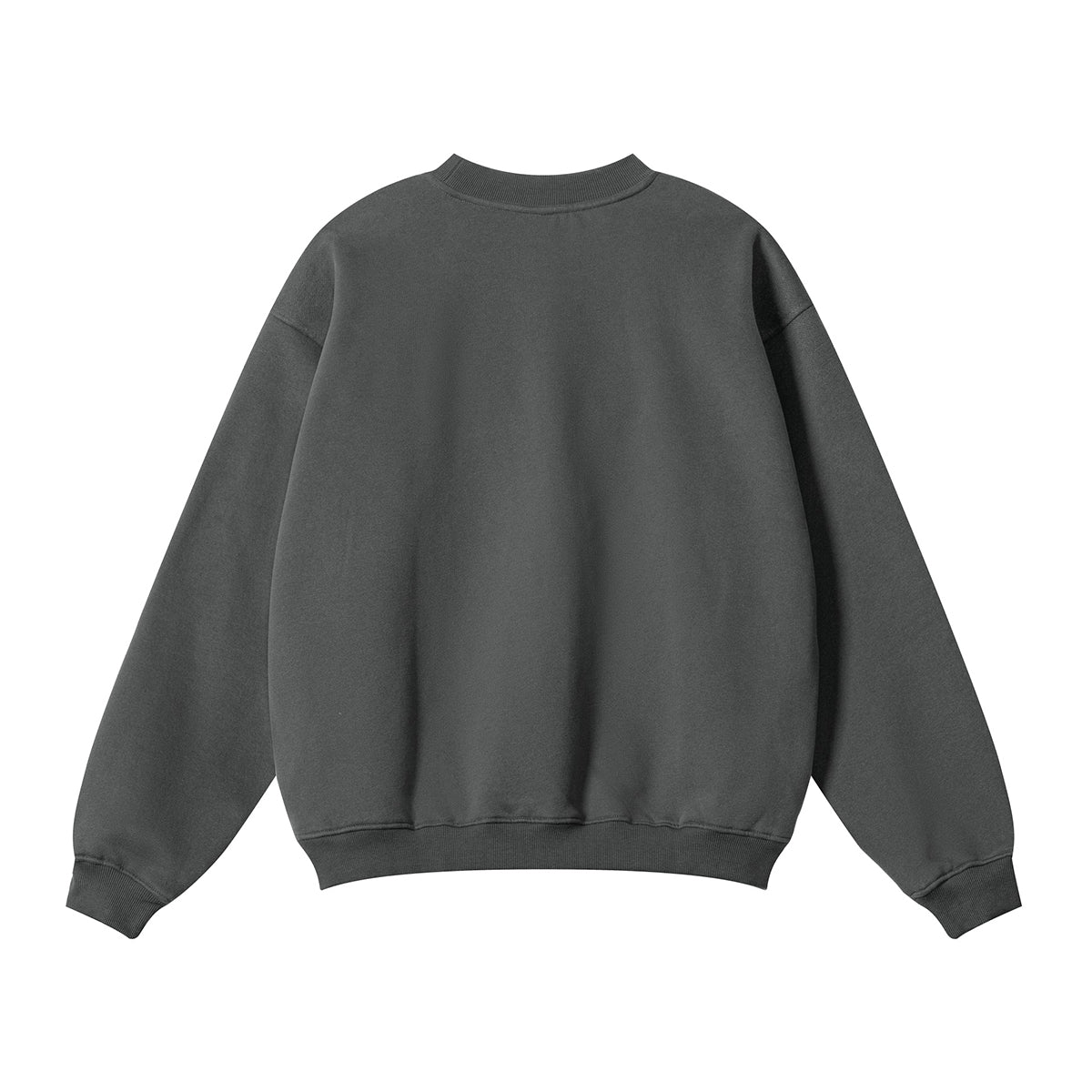 Solid French Terry Oversized Sweatshirt-INNBLAC Fashion Apparel