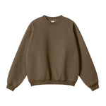 Solid French Terry Oversized Sweatshirt-INNBLAC Fashion Apparel