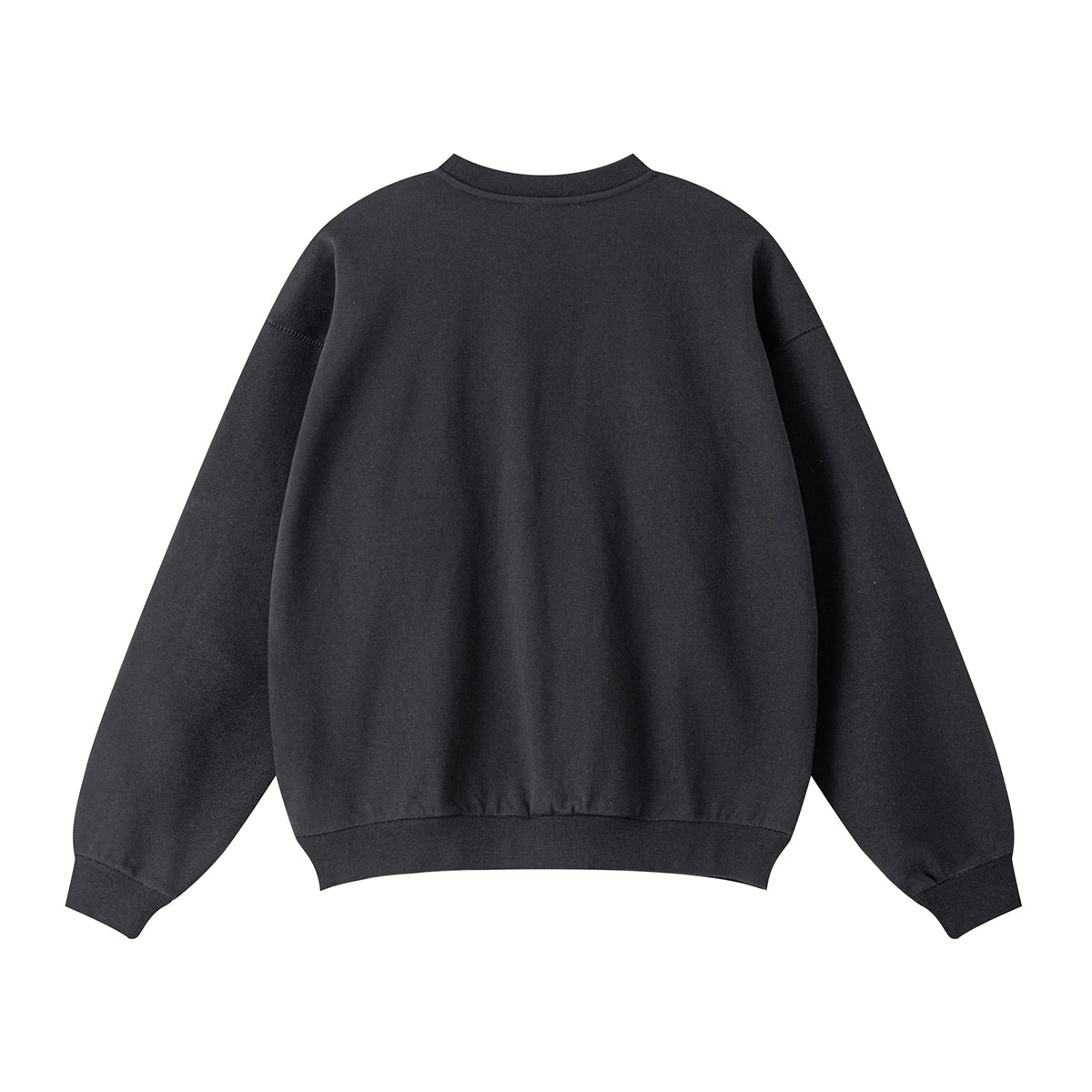Solid Crew Neck Comfort Sweatshirt-INNBLAC Fashion Apparel