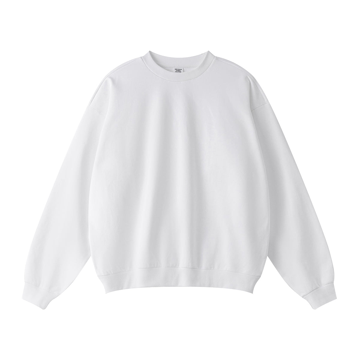 Solid Crew Neck Comfort Sweatshirt-INNBLAC Fashion Apparel