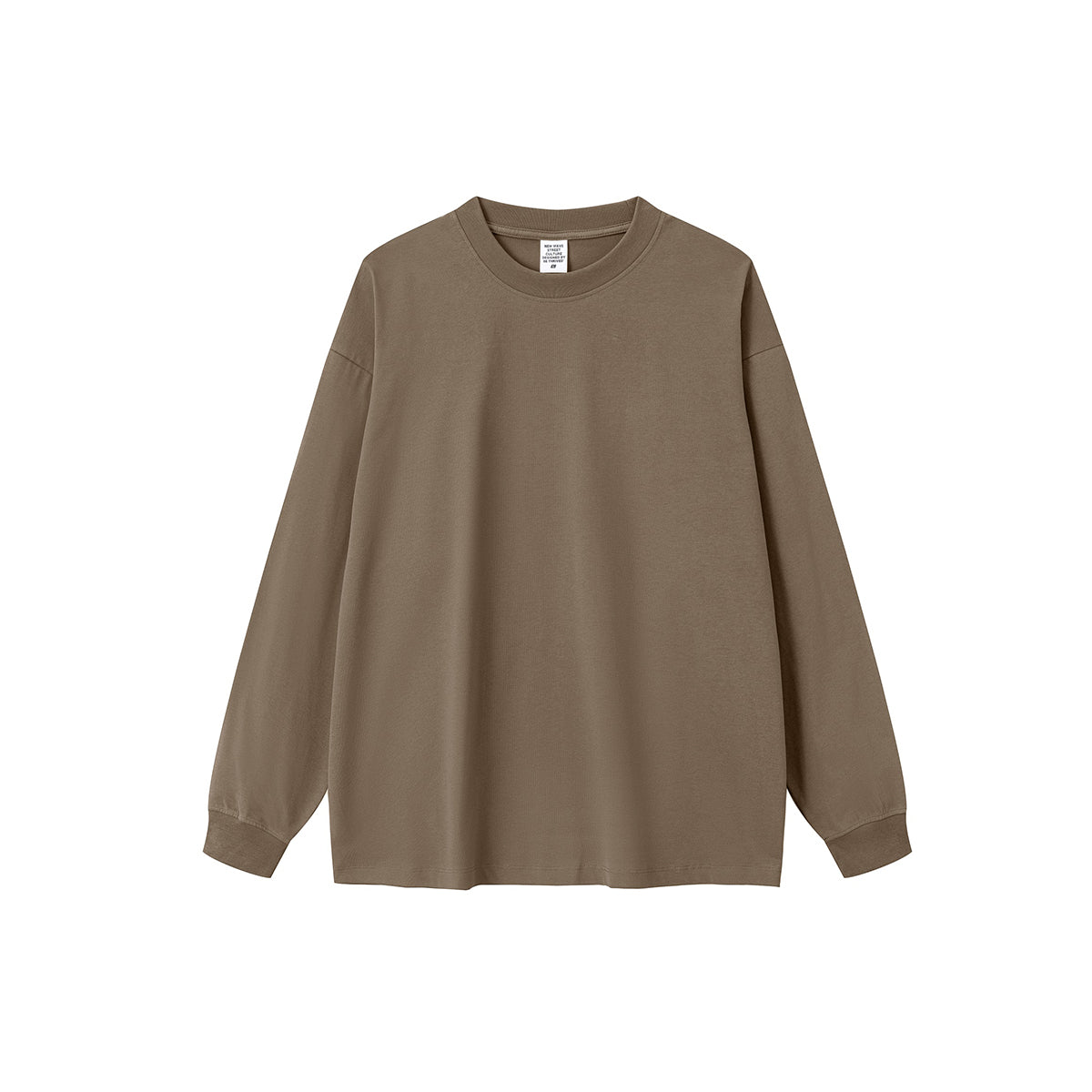Solid Color Crewneck Sweatshirt-INNBLAC Fashion Apparel
