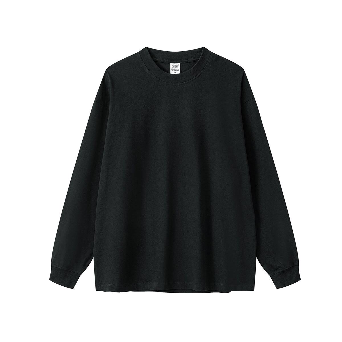 Solid Color Crewneck Sweatshirt-INNBLAC Fashion Apparel