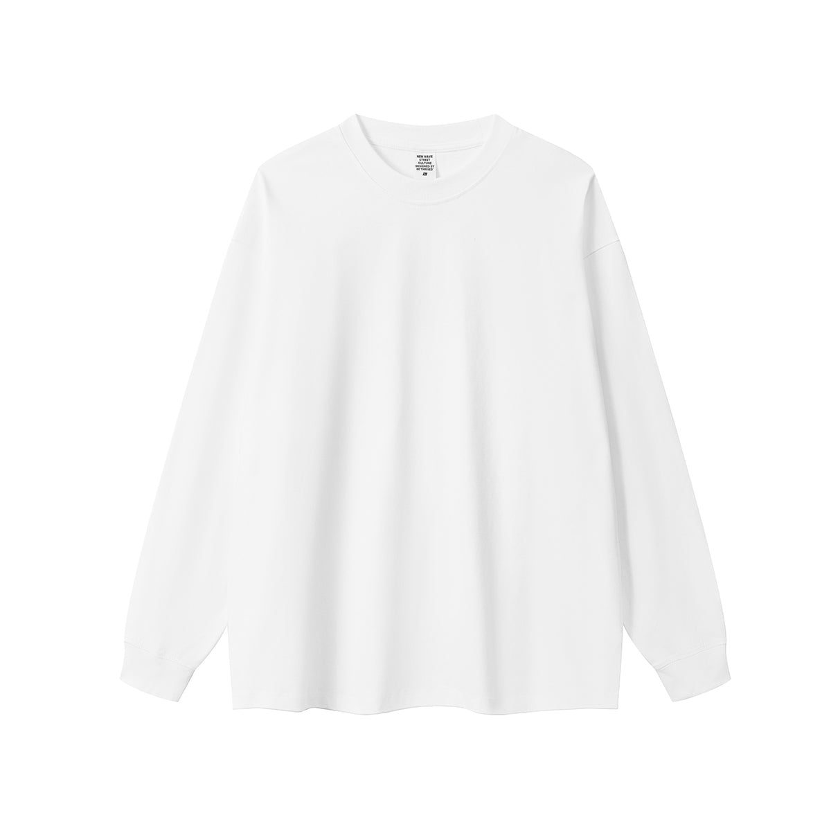Solid Color Crewneck Sweatshirt-INNBLAC Fashion Apparel
