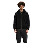 Solid Color Full Zip Hoodie-INNBLAC Fashion Apparel