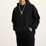 Solid Color Kangaroo Pocket Hoodie-INNBLAC Fashion Apparel