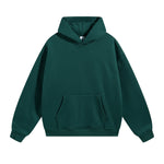 Solid Color Plush Lining Pullover Hoodie-INNBLAC Fashion Apparel