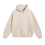 Solid Color Plush Lining Pullover Hoodie-INNBLAC Fashion Apparel