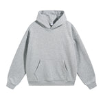 Solid Color Plush Lining Pullover Hoodie-INNBLAC Fashion Apparel