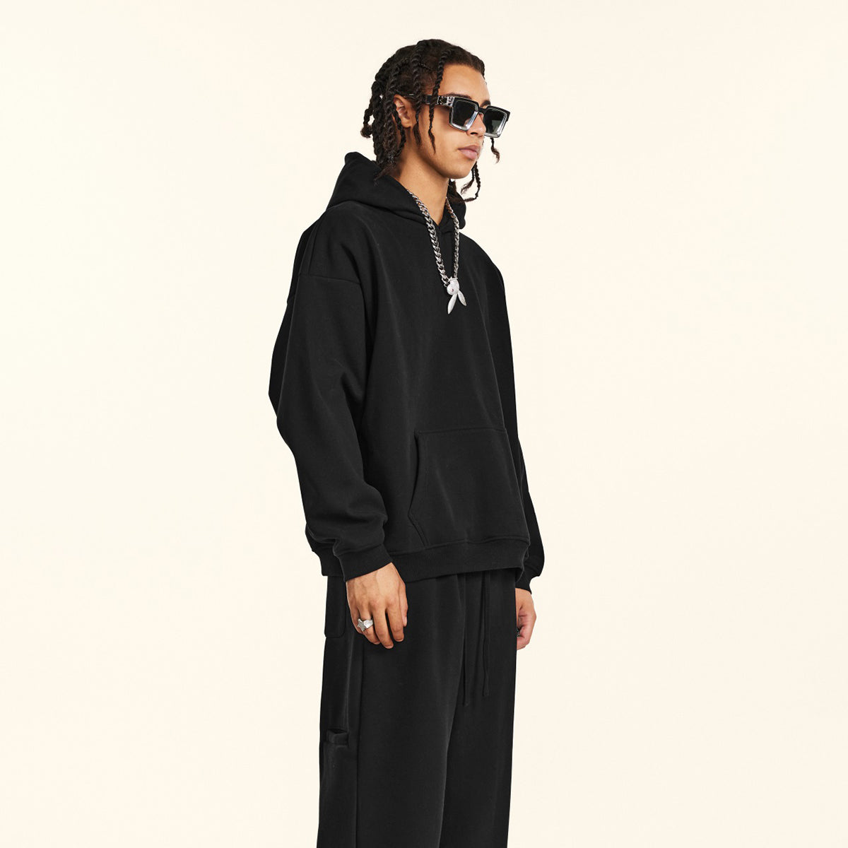 Plush lining Thick Oversized Hoodie-INNBLAC Fashion Apparel