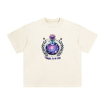 Space Bottle & Lotus Graphic Tee-INNBLAC Fashion Apparel