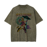 Space Guard Washed Graphic Tee-INNBLAC Fashion Apparel