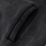Stand Collar Double Zip Washed Sweatshirt-INNBLAC Fashion Apparel