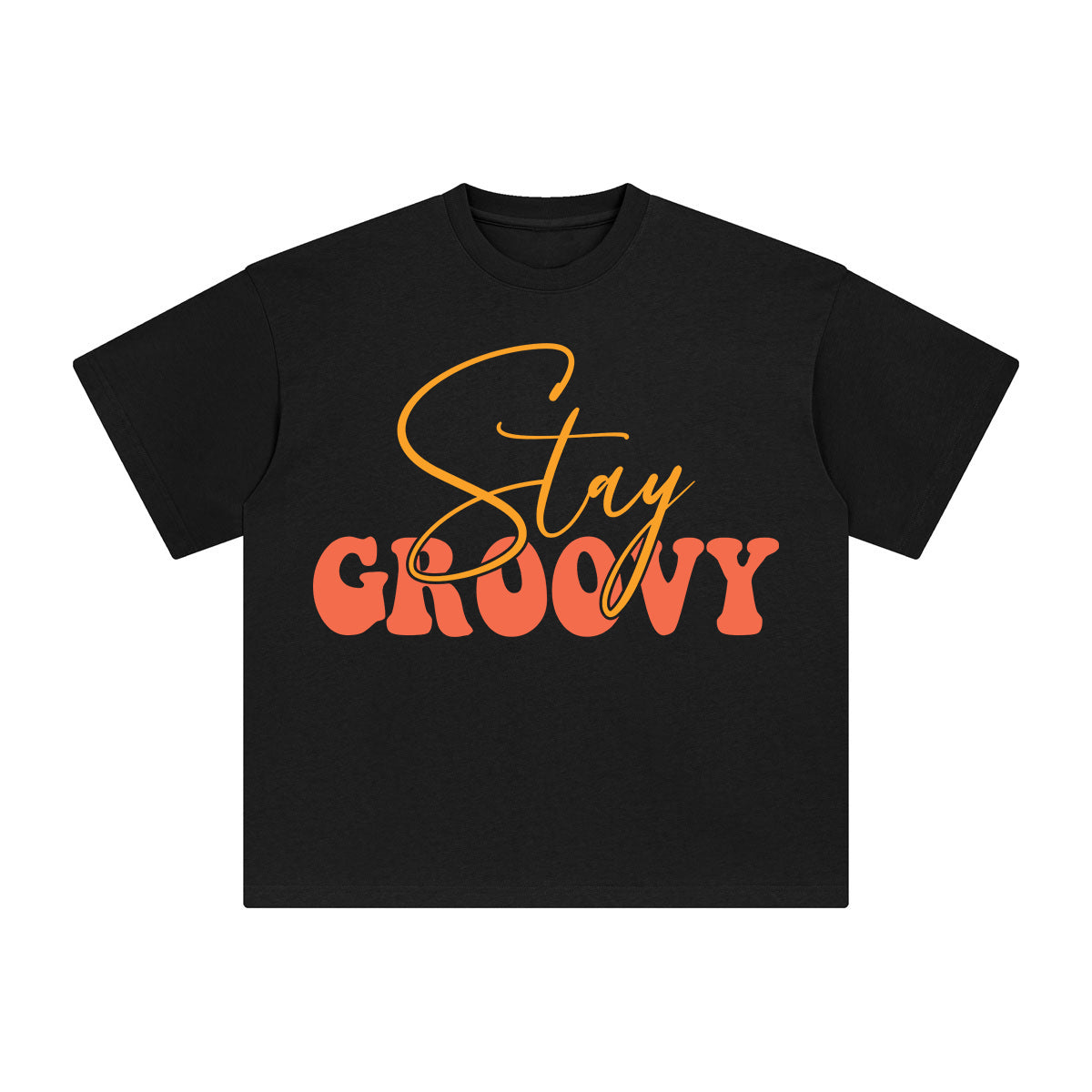Stay Groovy Graphic Tee-INNBLAC Fashion Apparel