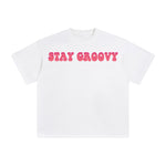 Stay Groovy Graphic Tee-INNBLAC Fashion Apparel