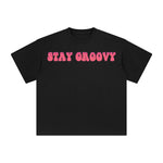 Stay Groovy Graphic Tee-INNBLAC Fashion Apparel