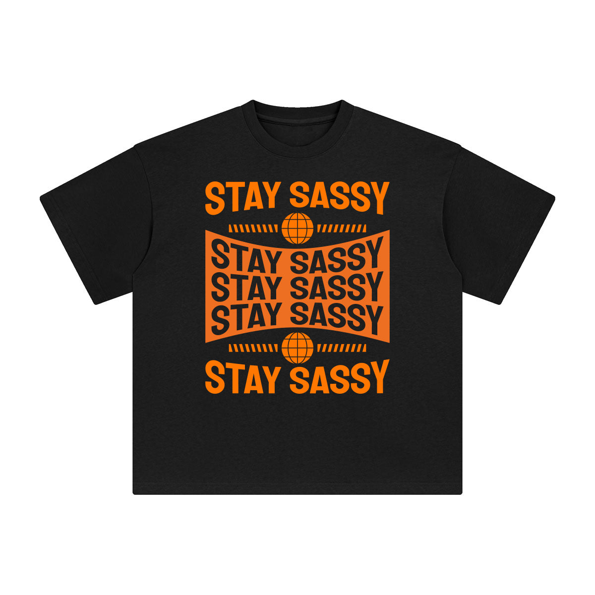 Stay Sassy Abstract Graphic Tee-INNBLAC Fashion Apparel
