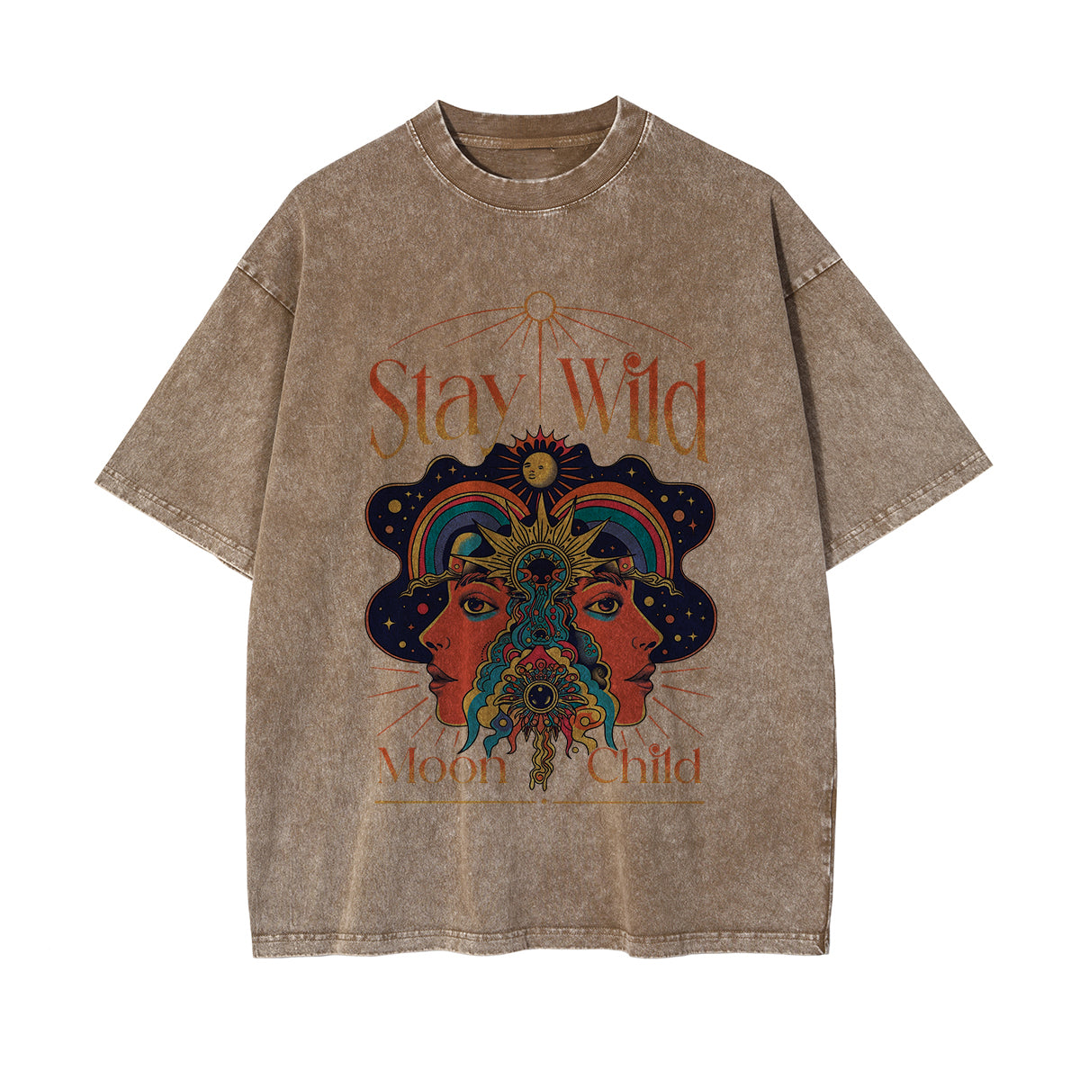 Stay Wild Moon Child Graphic Tee-INNBLAC Fashion Apparel