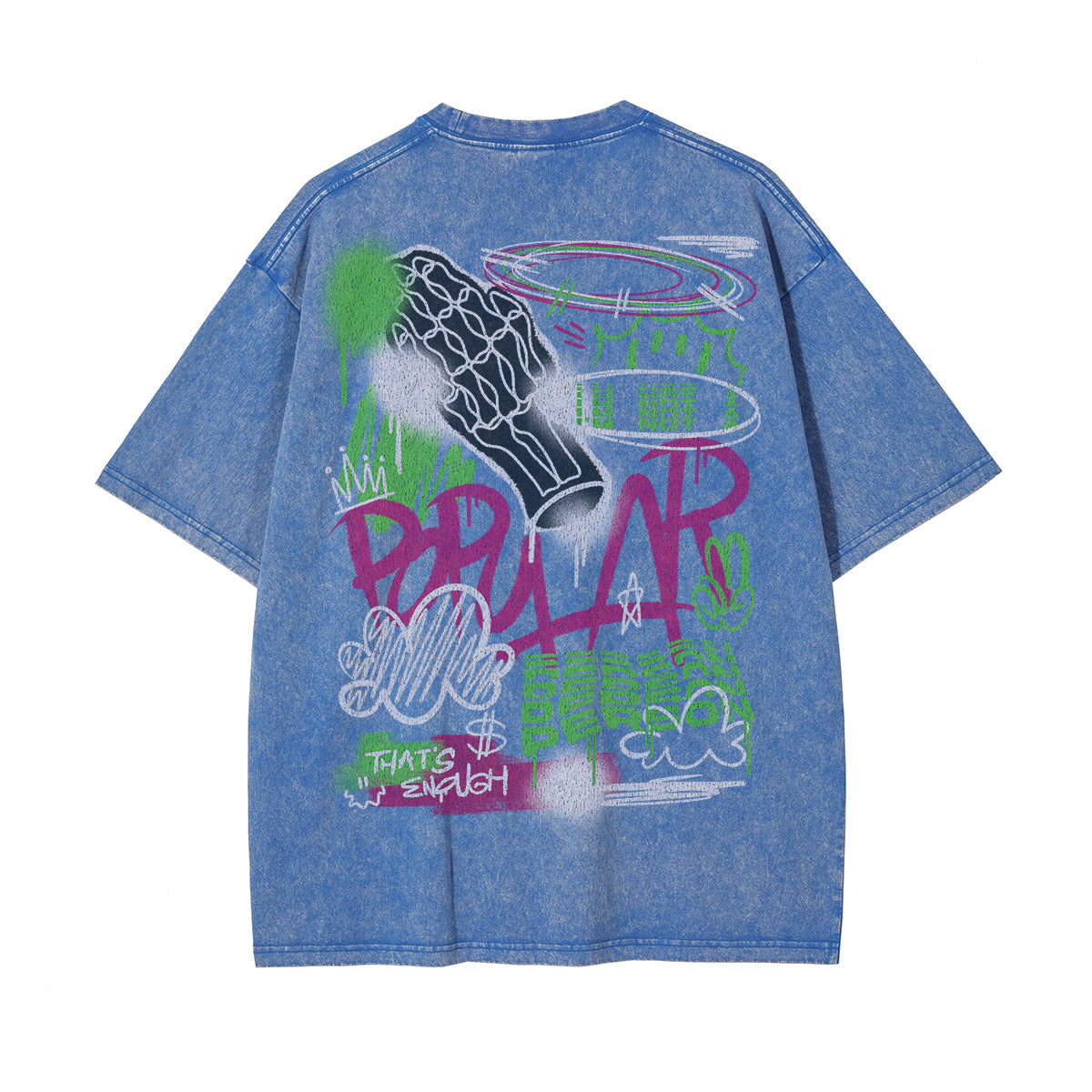 Stone Wash Aesthetic Graphic Tee-INNBLAC Fashion Apparel