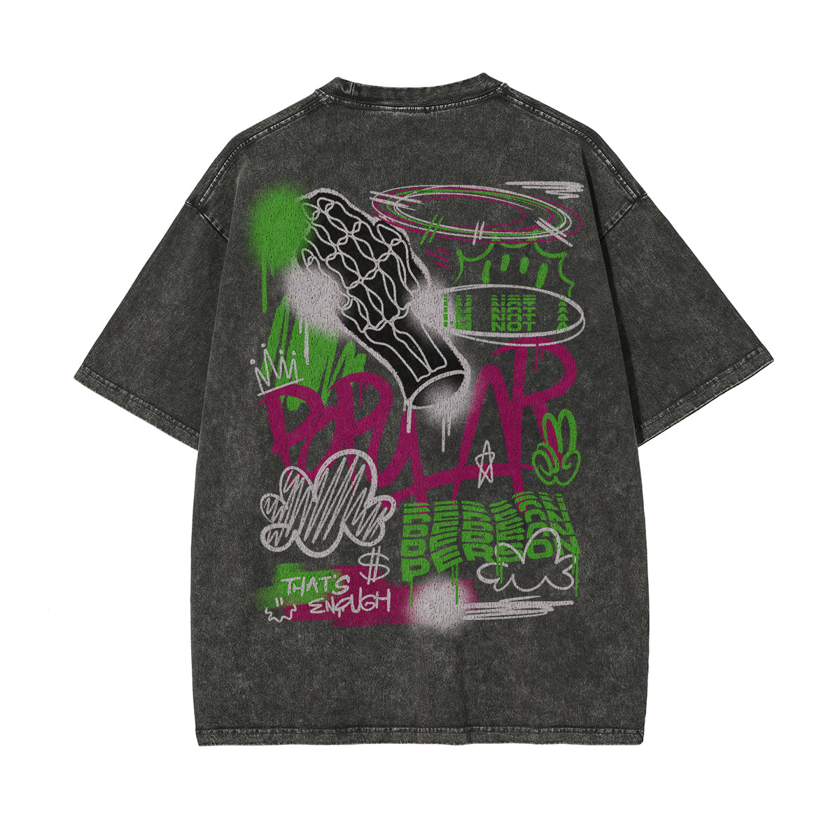Stone Wash Aesthetic Graphic Tee-INNBLAC Fashion Apparel