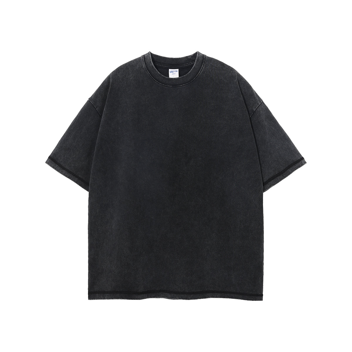 Stone Wash Thick Boxy T Shirt 8oz Men's Distressed T shirt - INNBLAC