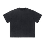 Stone Wash Faded Distressed Tee 7.5oz-INNBLAC Fashion Apparel