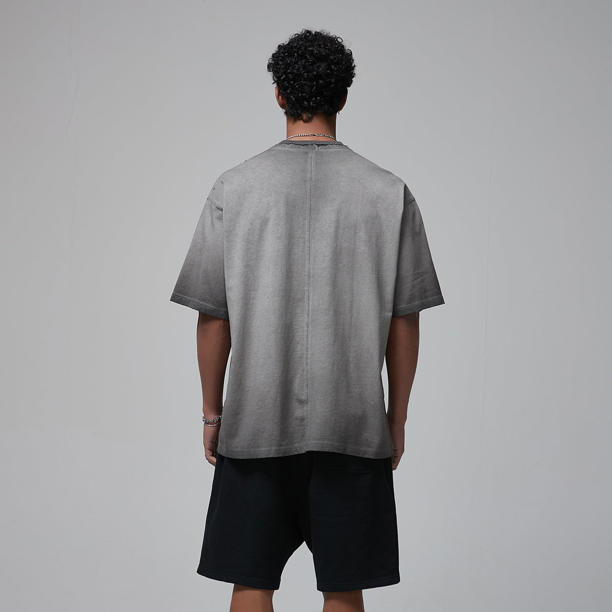 Stone Wash Faded Distressed Tee 7.5oz-INNBLAC Fashion Apparel