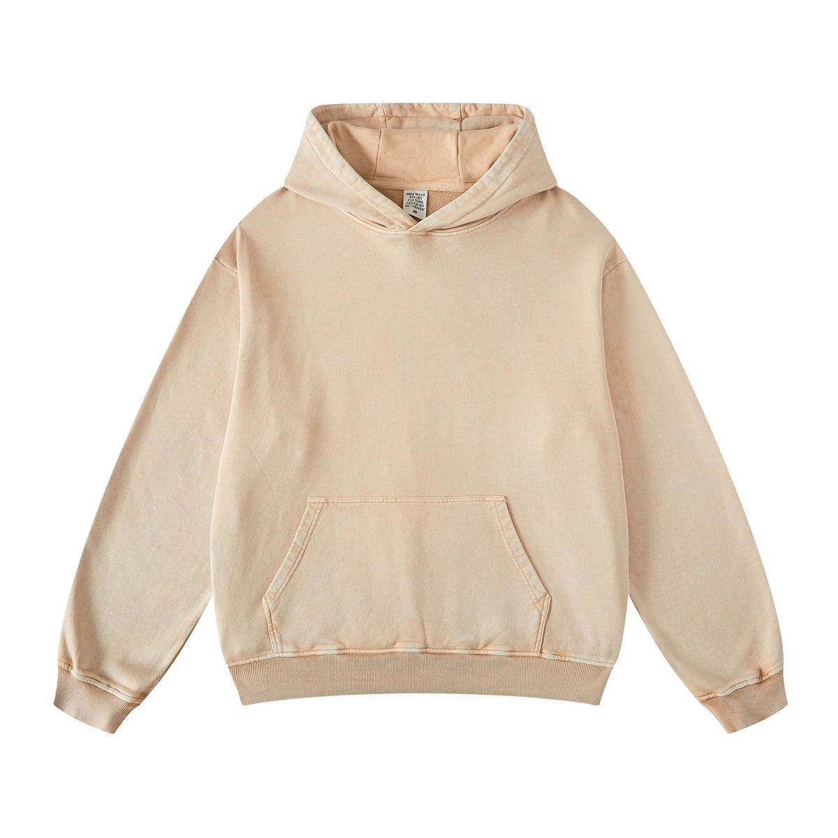 Stone Wash Kangaroo Pocket Hoodie-INNBLAC Fashion Apparel