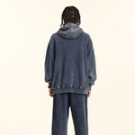 Stone Wash Kangaroo Pocket Hoodie-INNBLAC Fashion Apparel