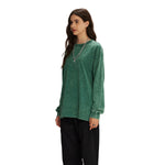 Women's Stone Wash Long Sleeve T Shirt-INNBLAC Fashion Apparel