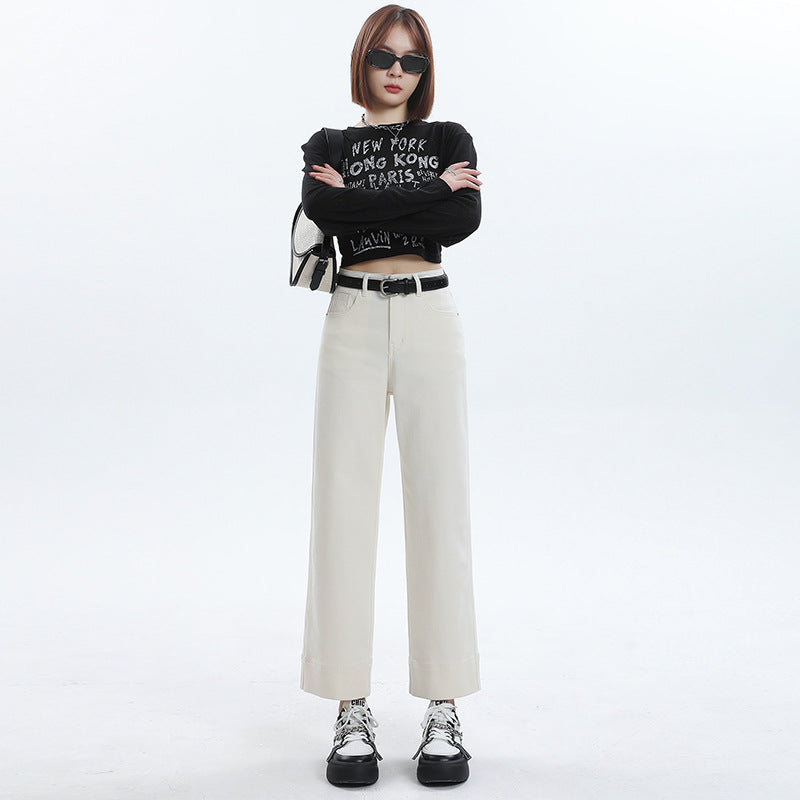 Straight Leg Ankle Jeans-INNBLAC Fashion Apparel