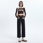 Straight Leg Ankle Jeans-INNBLAC Fashion Apparel