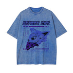 Street Cat Y2K Japanese Graphic Tee-INNBLAC Fashion Apparel