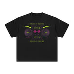 Stuck Rolling on Trouble Abstract Graphic Tee-INNBLAC Fashion Apparel