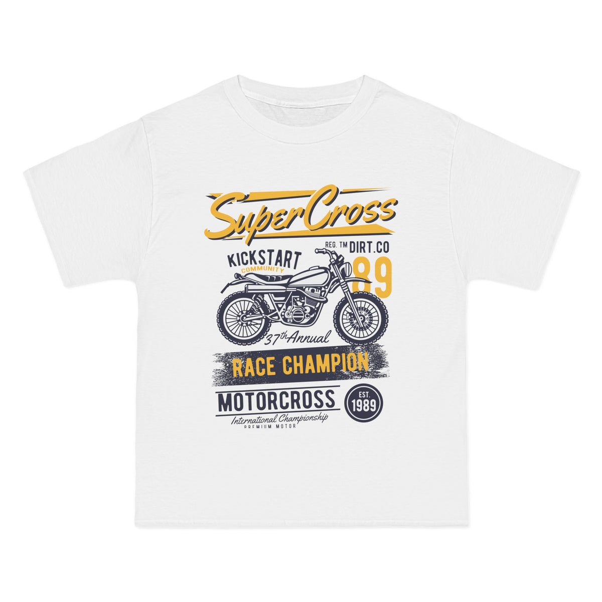 Super Cross Motor Graphic Tee-INNBLAC Fashion Apparel