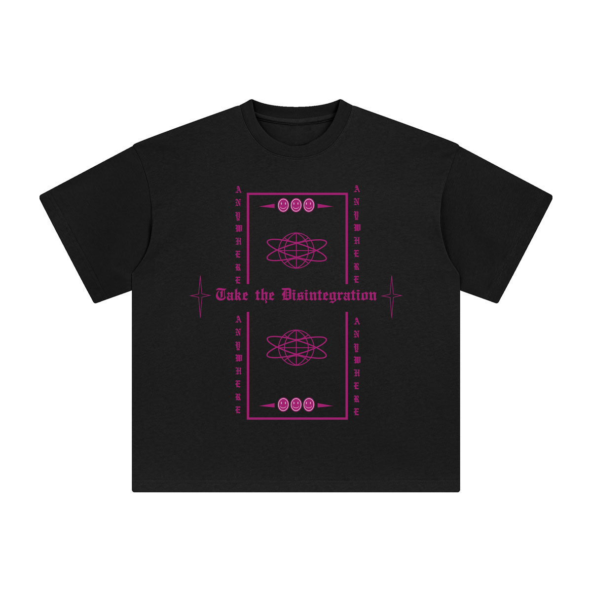 Take the Disintegration Abstract Graphic Tee-INNBLAC Fashion Apparel
