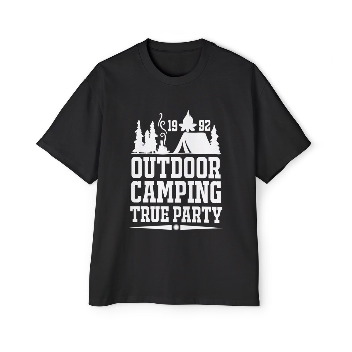 Tent & Trees Camping Graphic Tee-INNBLAC Fashion Apparel