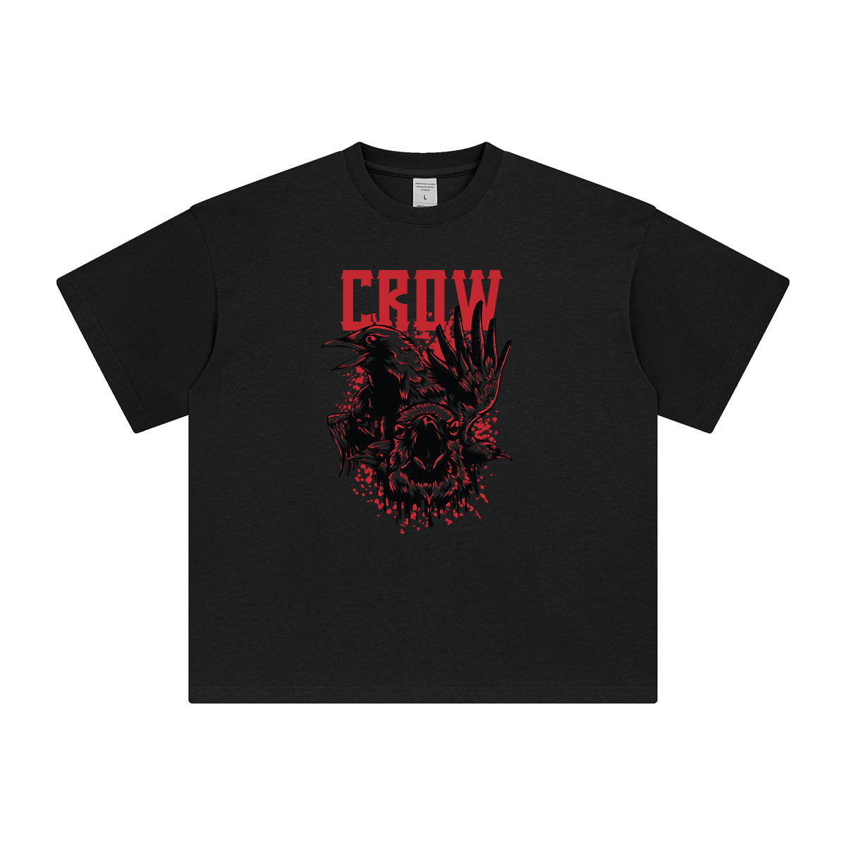 The Crow Streetart Syle Graphic Tee-INNBLAC Fashion Apparel