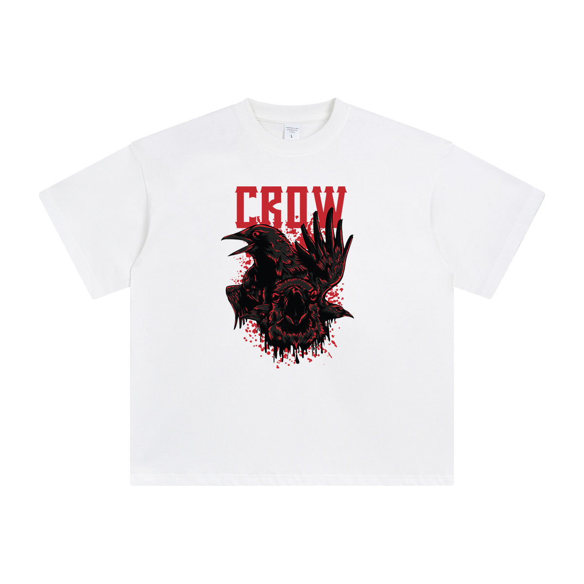 The Crow Streetart Syle Graphic Tee-INNBLAC Fashion Apparel