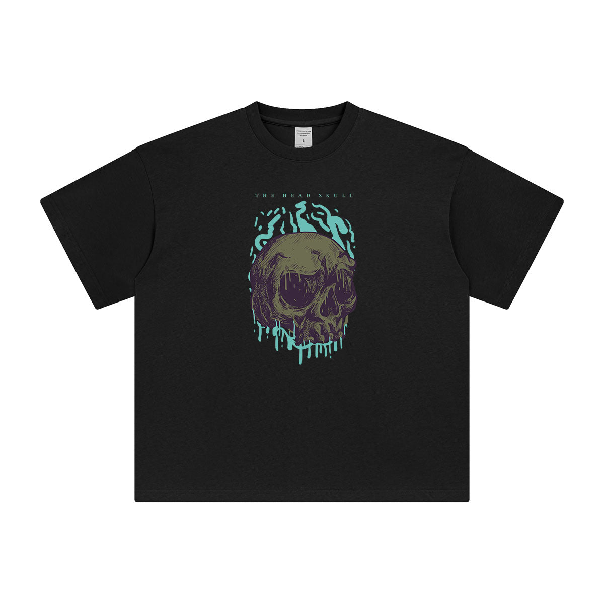 The Head Skull Graphic T Shirt-INNBLAC Fashion Apparel