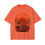 Time For Horror Graphic Washed Tee-INNBLAC Fashion Apparel