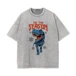 Tis the Season Graphic Washed Tee-INNBLAC Fashion Apparel