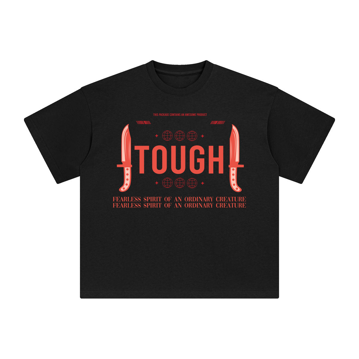 Tough Abstract Graphic Tee-INNBLAC Fashion Apparel