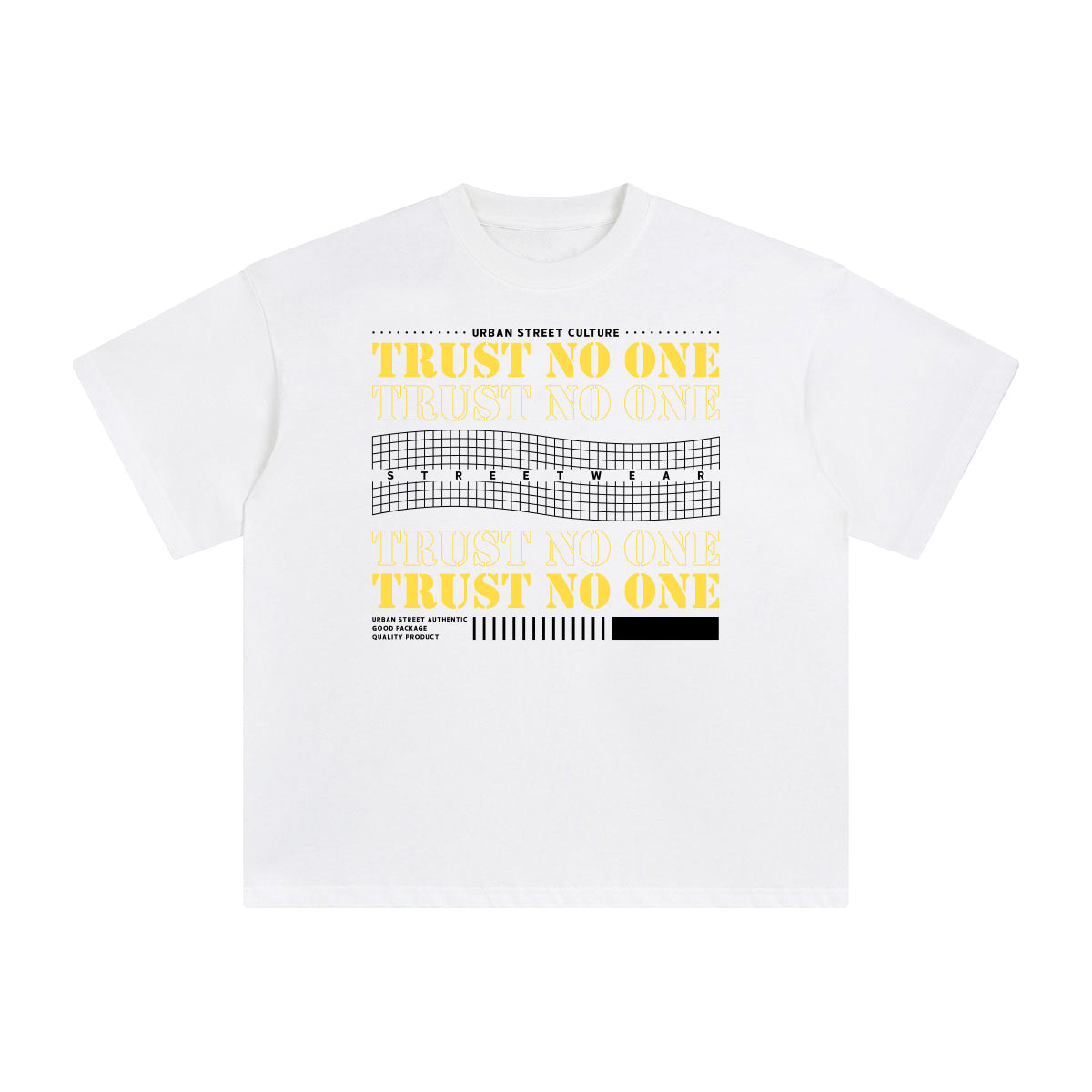 Trust No One Abstract Graphic Tee-INNBLAC Fashion Apparel