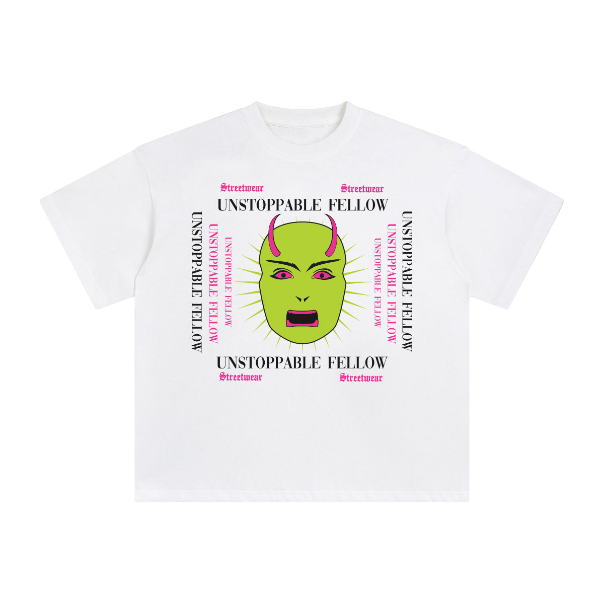 Unstoppable Felow Abstract Graphic Tee-INNBLAC Fashion Apparel