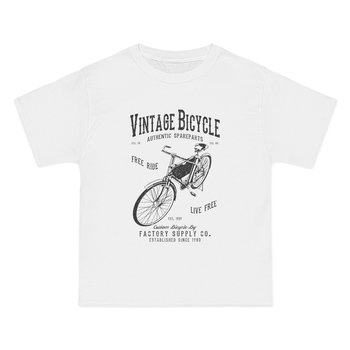 Vintage Bicycle Graphic T Shirt-INNBLAC Fashion Apparel